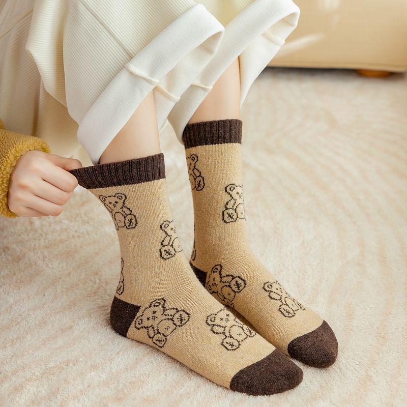 Coffee & Bear - Brown Bear Socks