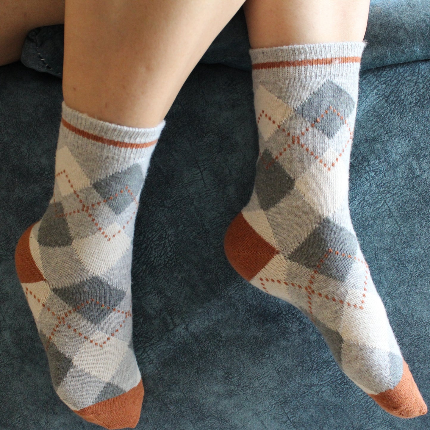 Rusty Dusky - Rusty Argyle Socks