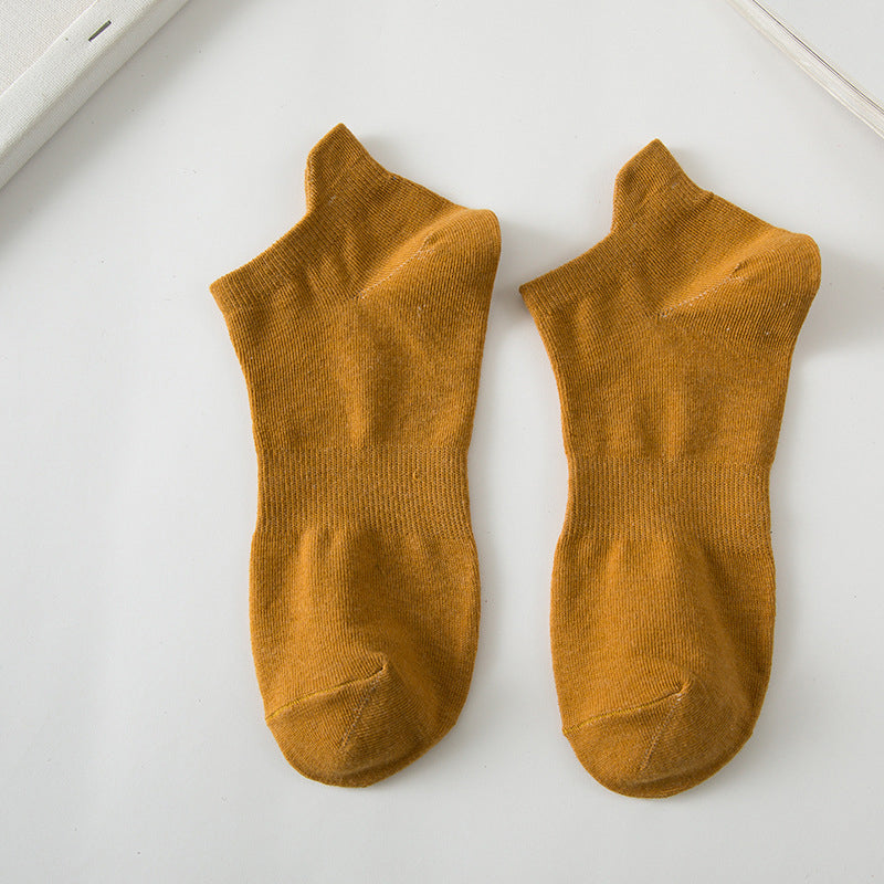 Solid Ankle - Ochre Yellow Socks