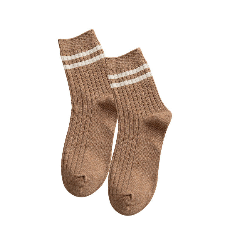 Solid Stripes - Beige Socks