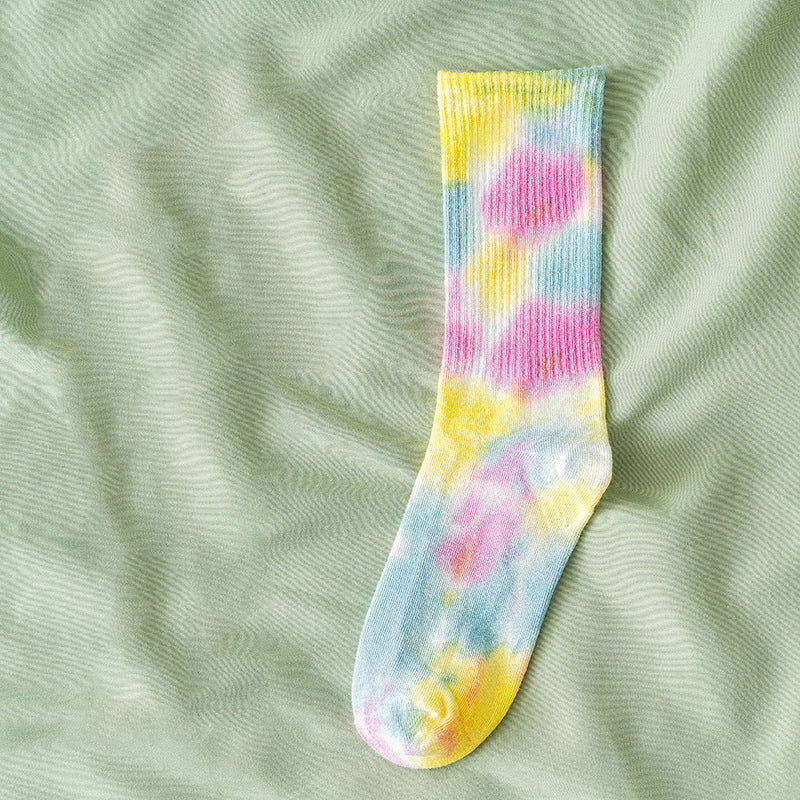 Tie & Dye - Blue-Yellow Socks