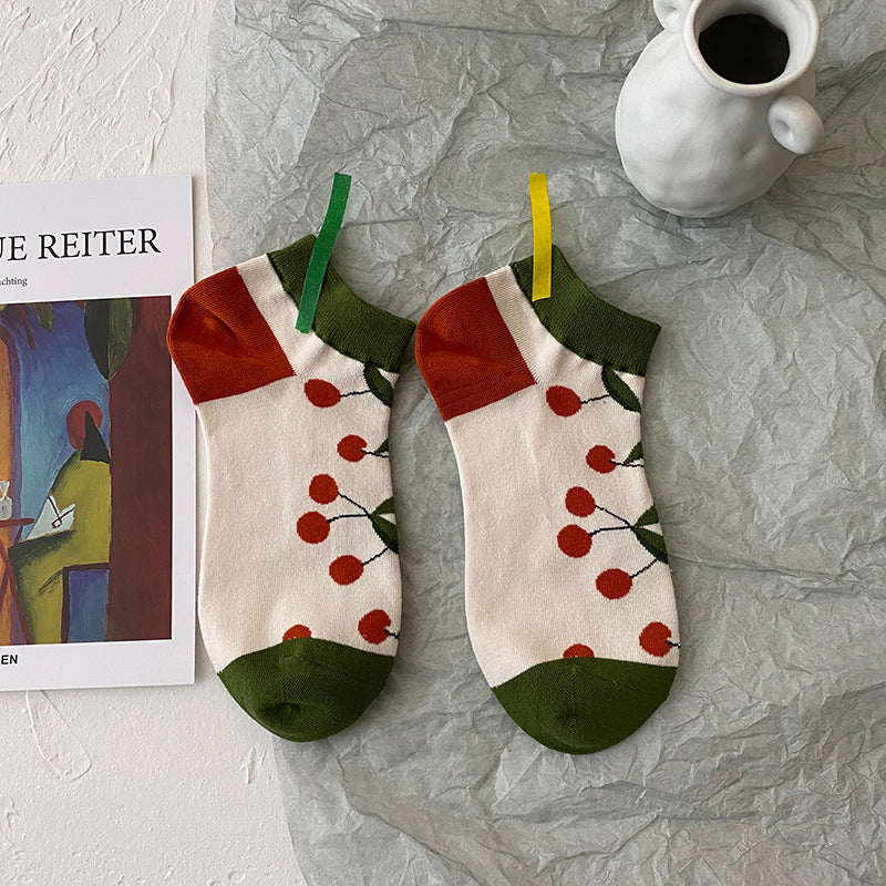 Fruit Medley - Cherry Socks