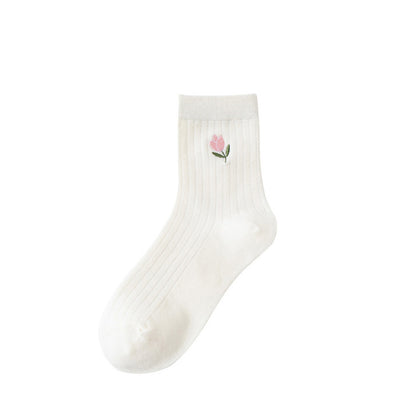 Cute White Everyday Socks - Combo of 5