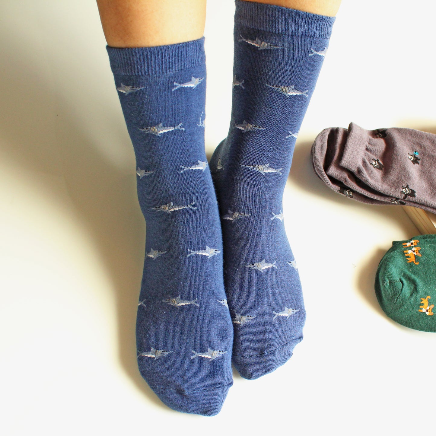 Animal - Blue Shark Socks