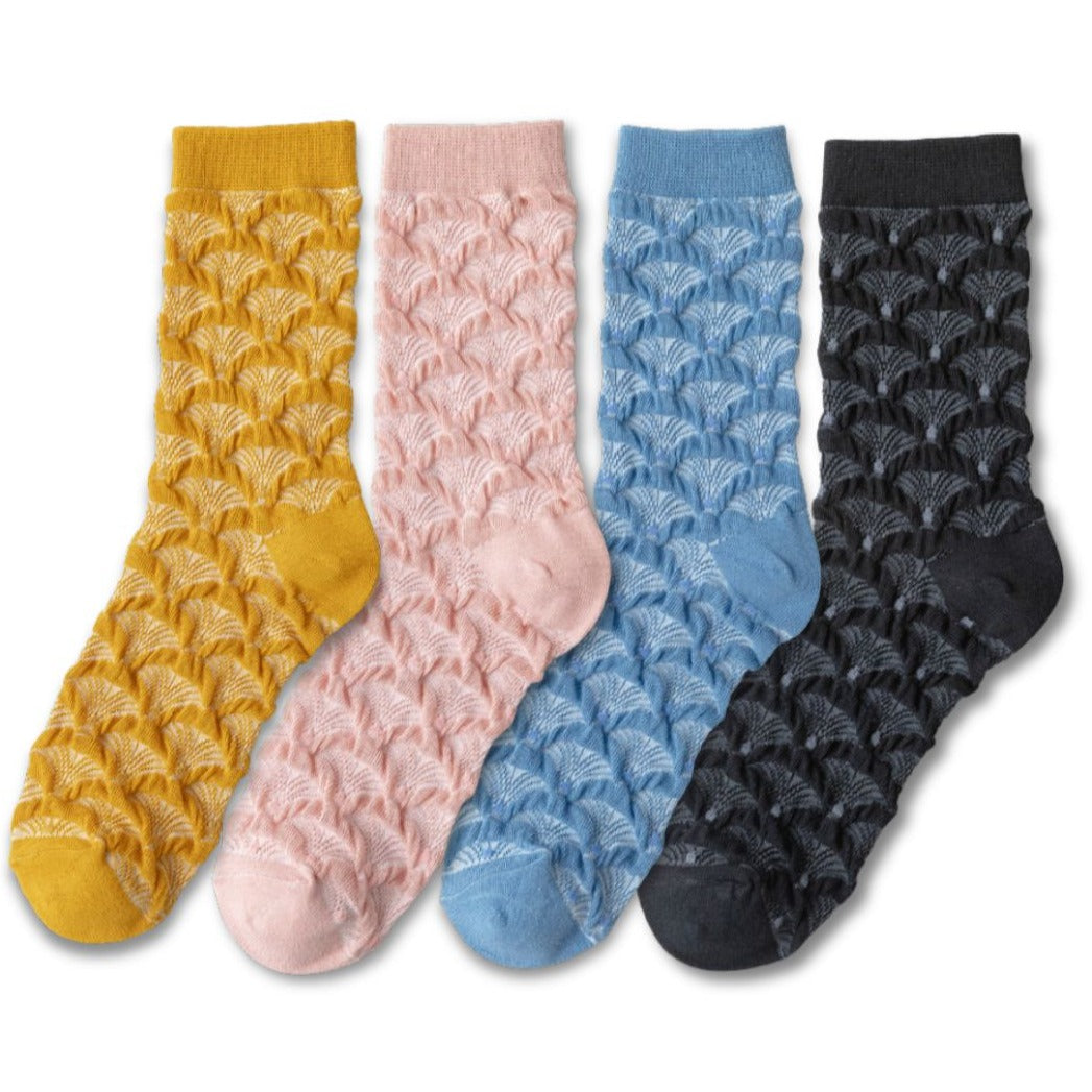 Shell Patterned Breathable Socks