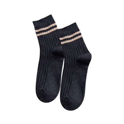 Solid Stripes - Blue Socks