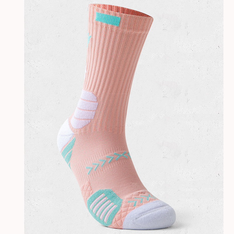 Pink Ridged Active Socks