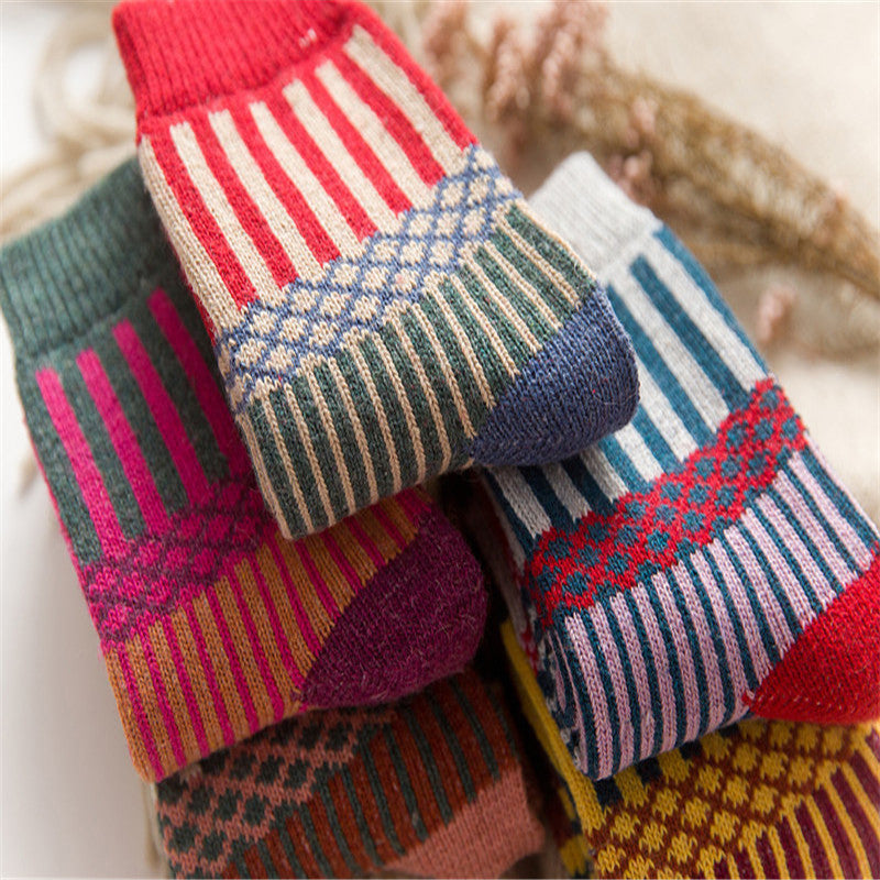 Vintage Geometry Socks