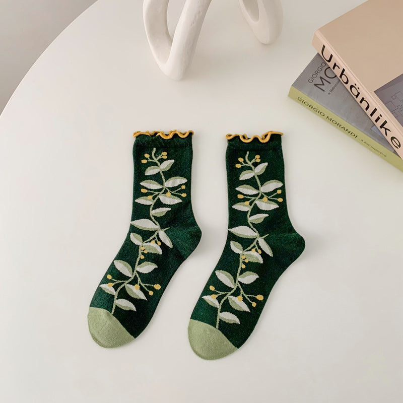 Spring Bloom - Blooming Creeper Socks