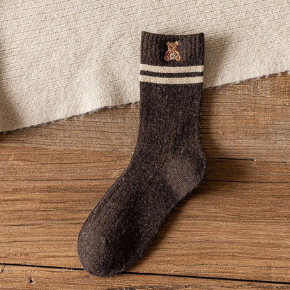 Coffee & Bear - Strip Bear Socks