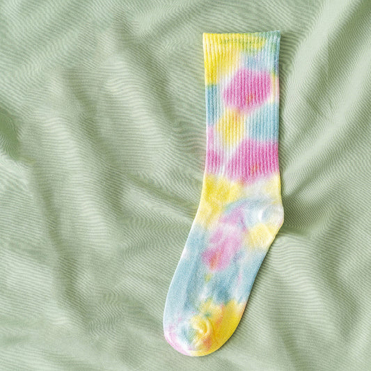 Tie & Dye - Blue-Yellow Socks