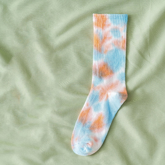 Tie & Dye - Orange-Blue Socks