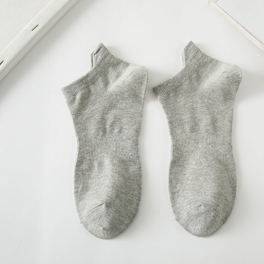 Solid Ankle - Light Gray Socks