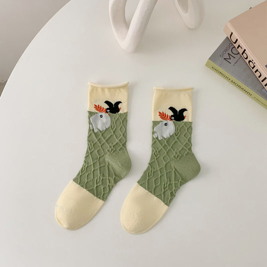 Spring Bloom - Bird of Paradise Socks