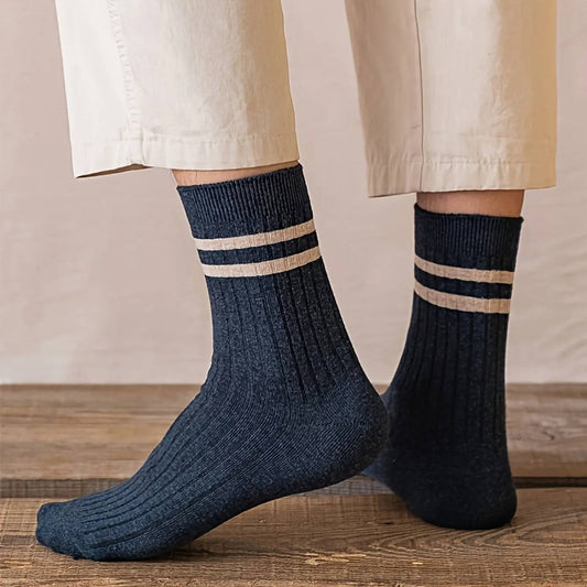 Solid Stripes - Blue Socks