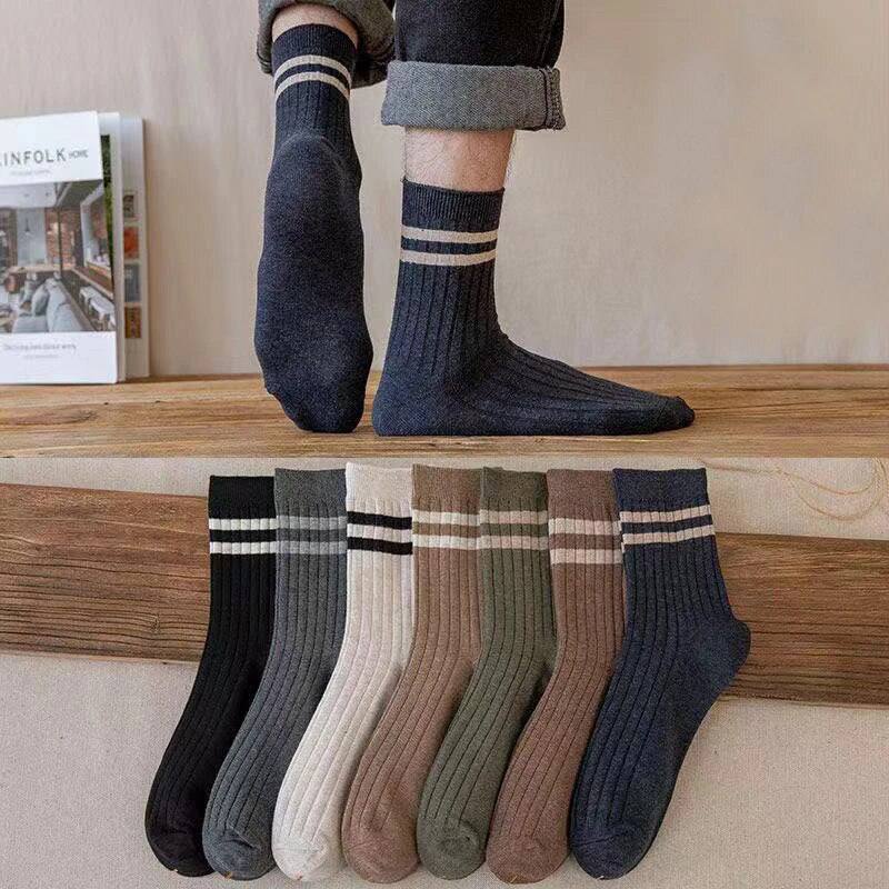 Solid Stripes Socks - Combo of 7