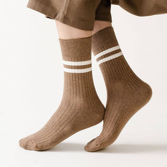 Solid Stripes - Beige Socks