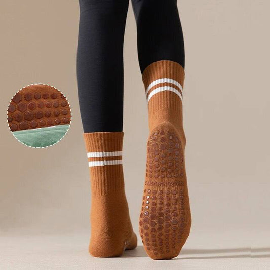 Anti-slip - Brown Socks