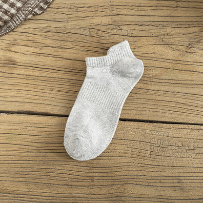 Breathable Solid Ankle Socks - Combo of 10