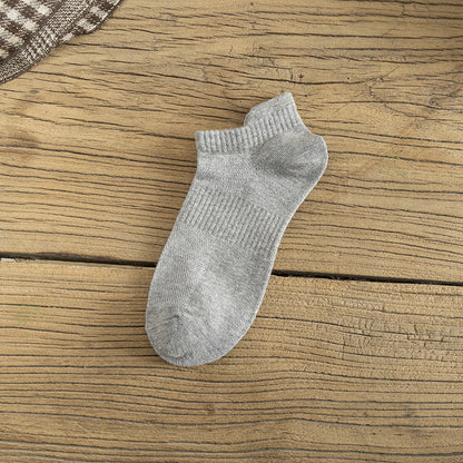 Breathable Solid Ankle Socks - Combo of 10