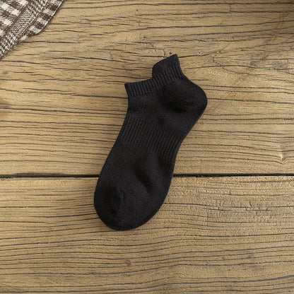 Breathable Solid Ankle Socks - Combo of 10